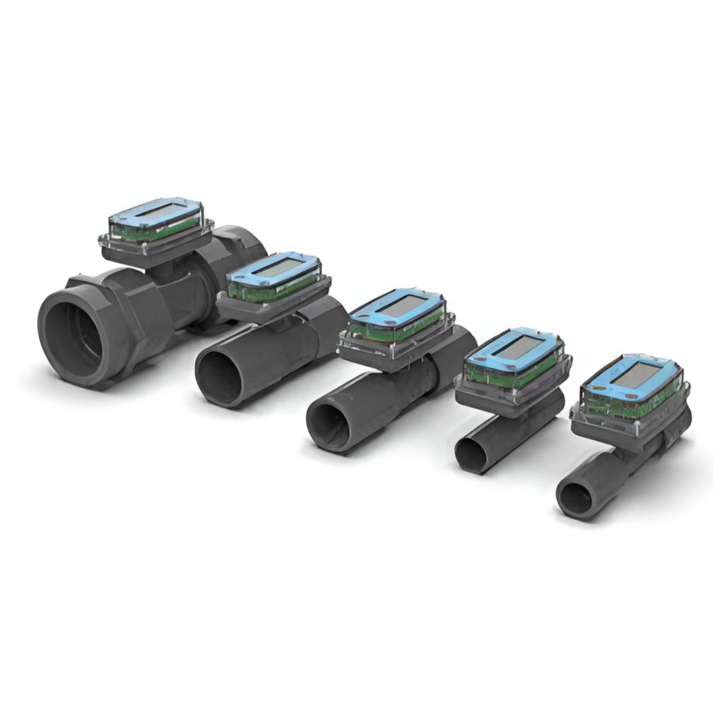 GPI TM Series PVC Turbine Flowmeter with Battery Powered Display